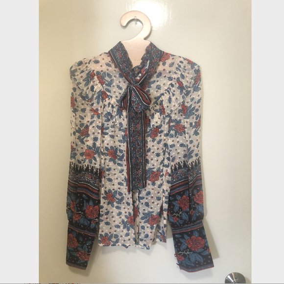 NWT Ulla Johnson Antoine Blouse in Pristine - Picture 4 of 11